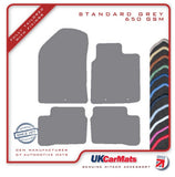 Kia Picanto 2011-2017 Grey Tailored Carpet Car Mats HITECH