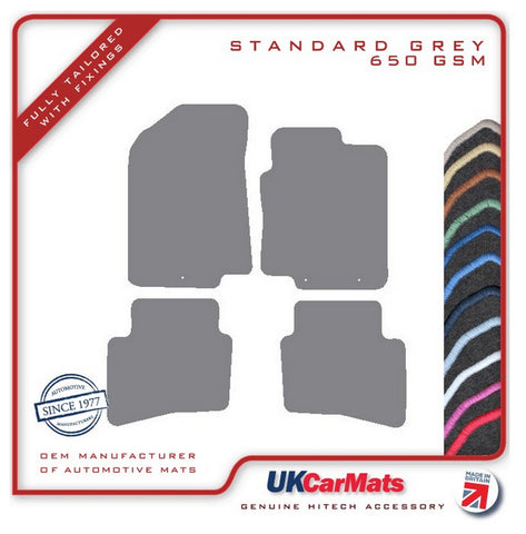 Kia Rio 2011-2017 Grey Tailored Carpet Car Mats HITECH