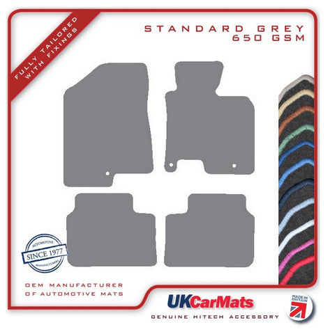 Kia Ceed 2012-2018 Grey Tailored Carpet Car Mats HITECH