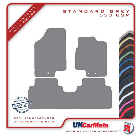 Kia Venga (One Piece Rear) 2010-2019 Grey Tailored Carpet Car Mats HITECH