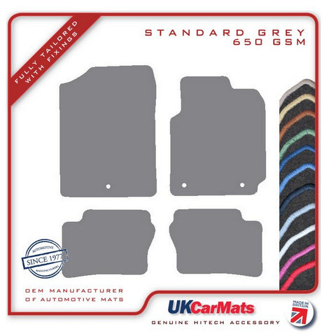Kia Picanto 2017-2024 Grey Tailored Carpet Car Mats HITECH