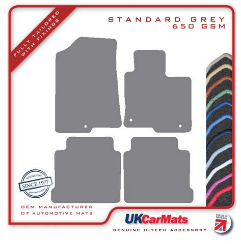 Kia Optima Sedan 2016 onwards Grey Tailored Carpet Car Mats HITECH