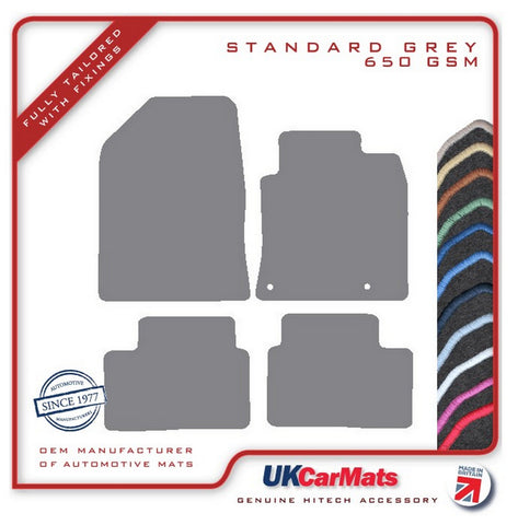 Kia Ceed Manual 2018 onwards Grey Tailored Carpet Car Mats HITECH