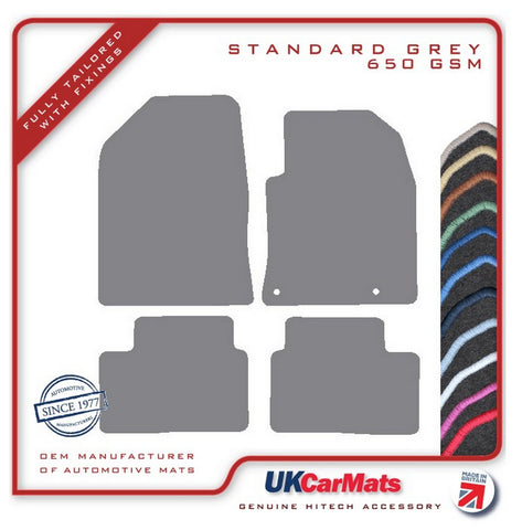 Kia Ceed Automatic 2018 onwards Grey Tailored Carpet Car Mats HITECH