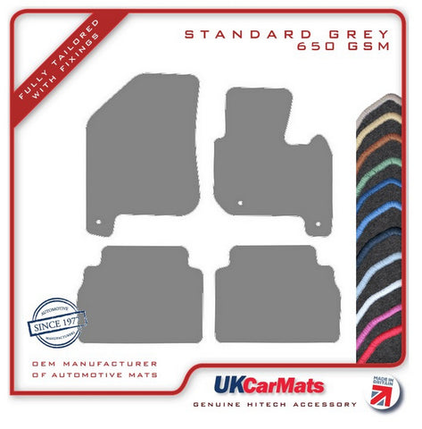 Kia Soul EV 2016-2020 Grey Tailored Carpet Car Mats HITECH