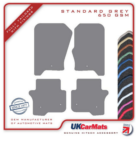Land Rover Discovery 4 (Fixings All 4 Mats) 2009-2016 Grey Tailored Carpet Car Mats HITECH