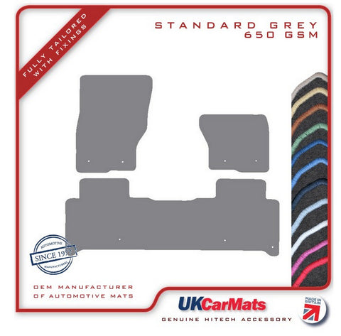 Land Rover Discovery 5 2017 onwards Grey Tailored Carpet Car Mats HITECH