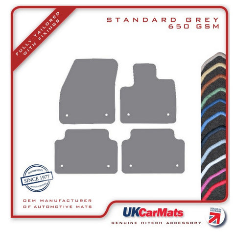 Land Rover Range Rover Evoque L551 Automatic 2018 onwards Grey Tailored Carpet Car Mats HITECH