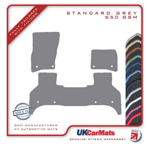 Land Rover Defender L663 110 5 Seater 2020 onwards Grey Tailored Carpet Car Mats HITECH