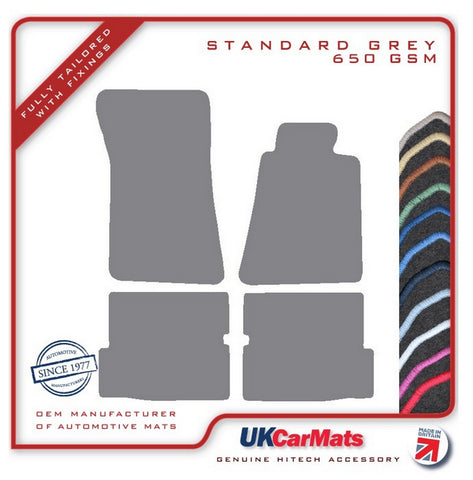 Mercedes SL (R107) 2 Seater 1972-1989 Grey Tailored Carpet Car Mats HITECH