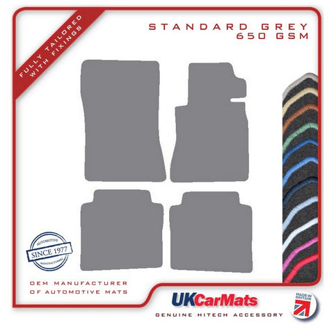 Mercedes S Class (W126) Saloon SWB 1982-1992 Grey Tailored Carpet Car Mats HITECH