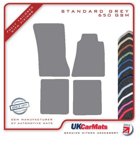 Mercedes SL (W107) 2 Seater 1983-1989 Grey Tailored Carpet Car Mats HITECH