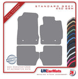 Mazda 2 2007-2014 Grey Tailored Carpet Car Mats HITECH