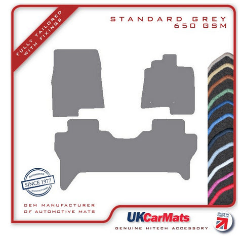 Mitsubishi Shogun LWB 2007 onwards Grey Tailored Carpet Car Mats HITECH
