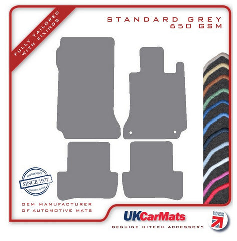 Mercedes C Class (W204) Auto Saloon/Estate 2007-2014 Grey Tailored Carpet Car Mats HITECH