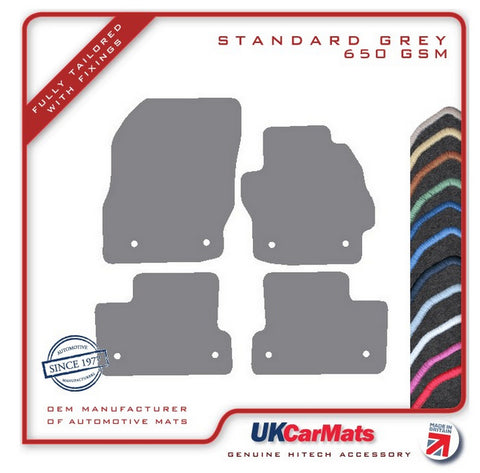 Mazda 3 2009-2013 Grey Tailored Carpet Car Mats HITECH