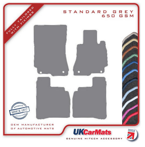 Mercedes S Class (W221) Saloon LWB 2006-2013 Grey Tailored Carpet Car Mats HITECH