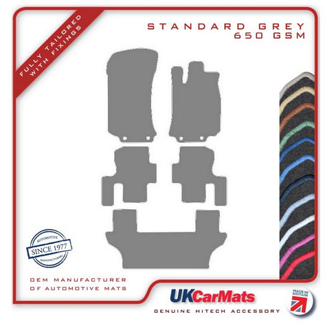 Mercedes R-Class W251 SWB 2006-2013 Grey Tailored Carpet Car Mats HITECH