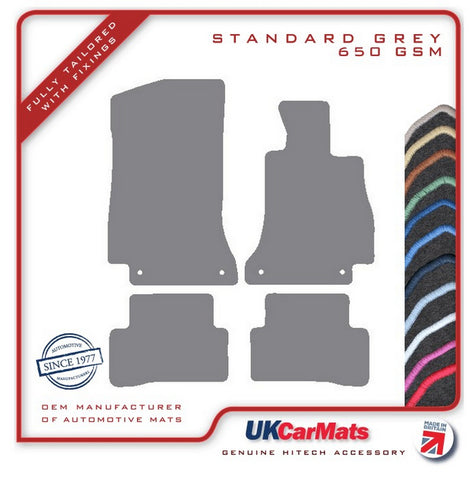 Mercedes C Class (W205)  Saloon / Estate 2015-2021 Grey Tailored Carpet Car Mats HITECH