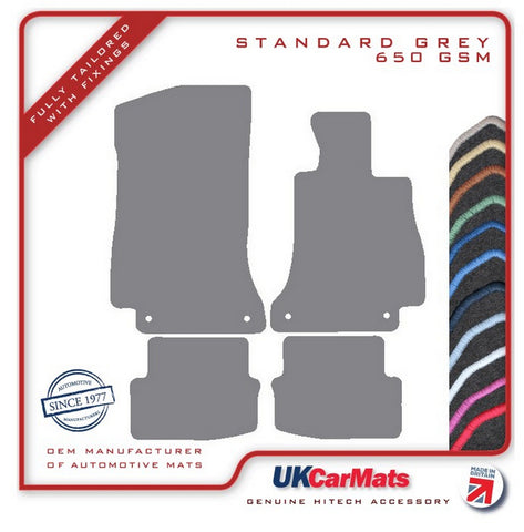 Mercedes C Class (W205) Coupe Automatic 2016-2021 Grey Tailored Carpet Car Mats HITECH