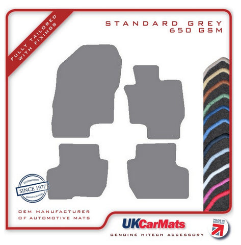 Mitsubishi Outlander Phev 2014 onwards Grey Tailored Carpet Car Mats HITECH