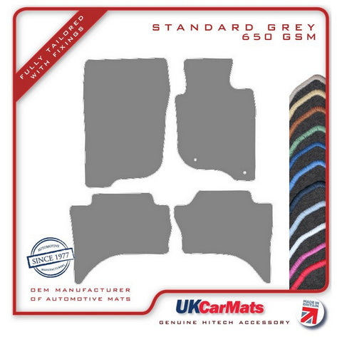 Mitsubishi L200 BARBARIAN 2015 onwards Grey Tailored Carpet Car Mats HITECH