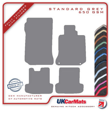 Mercedes C Class (W204) Coupe Manual 2011-2015 Grey Tailored Carpet Car Mats HITECH