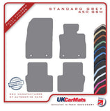 Mazda 2 2014 onwards Grey Tailored Carpet Car Mats HITECH