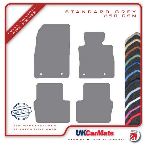 Mazda 2 2014 onwards Grey Tailored Carpet Car Mats HITECH