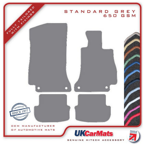 Mercedes C Class (A205) Cabriolet 16-21 Grey Tailored Carpet Car Mats HITECH