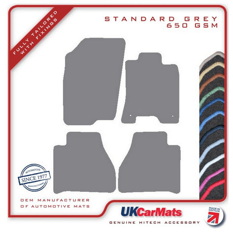 Nissan Navara NP300 2016 onwards Grey Tailored Carpet Car Mats HITECH