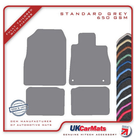Nissan Micra Mk5 2017 onwards Grey Tailored Carpet Car Mats HITECH
