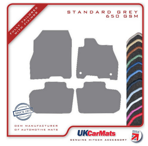 Nissan Leaf 2017 onwards Grey Tailored Carpet Car Mats HITECH