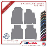 Nissan Pulsar 2014-2018 Grey Tailored Carpet Car Mats HITECH