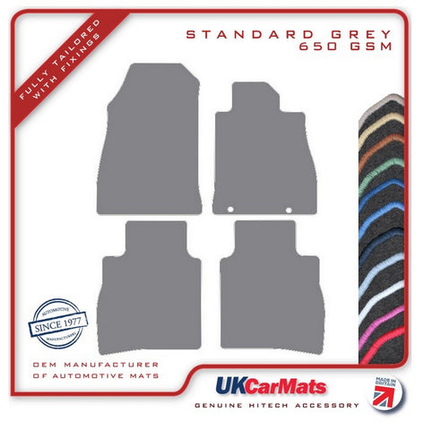 Nissan Pulsar 2014-2018 Grey Tailored Carpet Car Mats HITECH