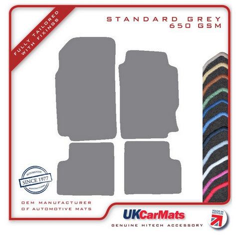 Peugeot 406 1996-2004 Grey Tailored Carpet Car Mats HITECH