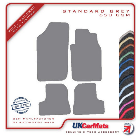 Peugeot 206 CC 2000-2006 Grey Tailored Carpet Car Mats HITECH