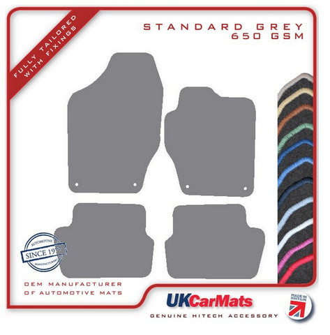 Peugeot 308 2007-2013 Grey Tailored Carpet Car Mats HITECH