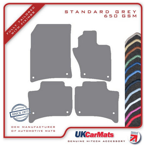 Porsche Cayenne 2nd generation 2010-2018 Grey Tailored Carpet Car Mats HITECH