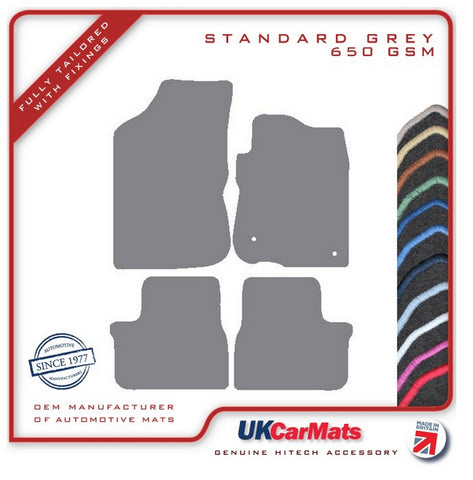 Peugeot 208 2012-2019 Grey Tailored Carpet Car Mats HITECH