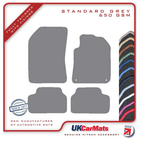 Peugeot 308 2013-2021 Grey Tailored Carpet Car Mats HITECH