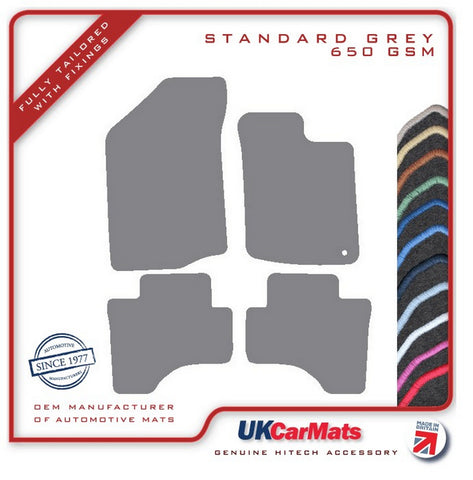 Peugeot 107 (One Fixing Driver) 2005-2010 Grey Tailored Carpet Car Mats HITECH