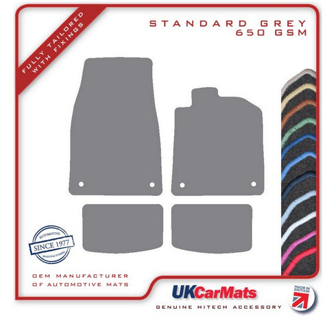 Porsche Taycan 2019 onwards Grey Tailored Carpet Car Mats HITECH