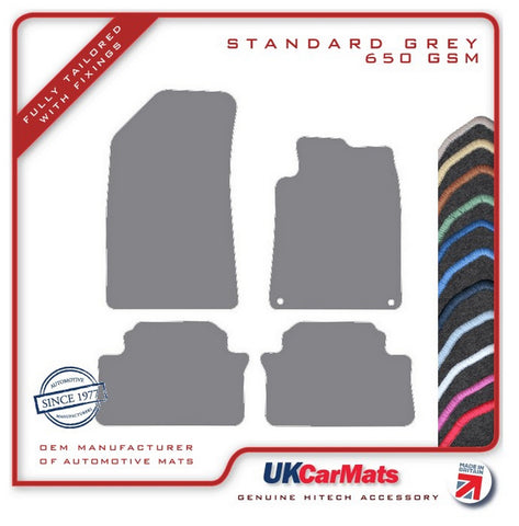 Peugeot 508 2011-2019 Grey Tailored Carpet Car Mats HITECH