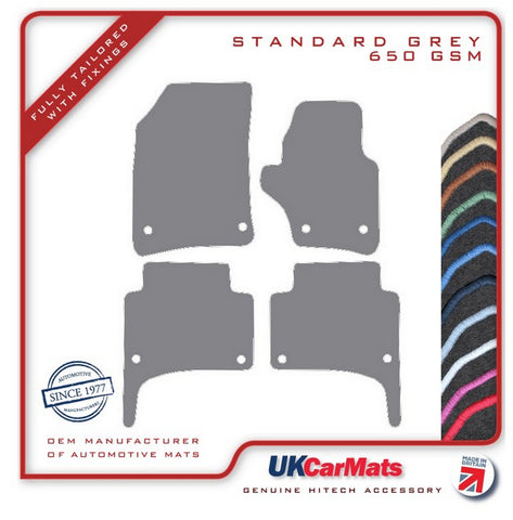 Porsche Cayenne - 1st Generation (Oval Fixings) 2003-2010 Grey Tailored Carpet Car Mats HITECH