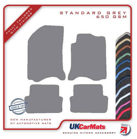 Renault Laguna 2001-2007 Grey Tailored Carpet Car Mats HITECH