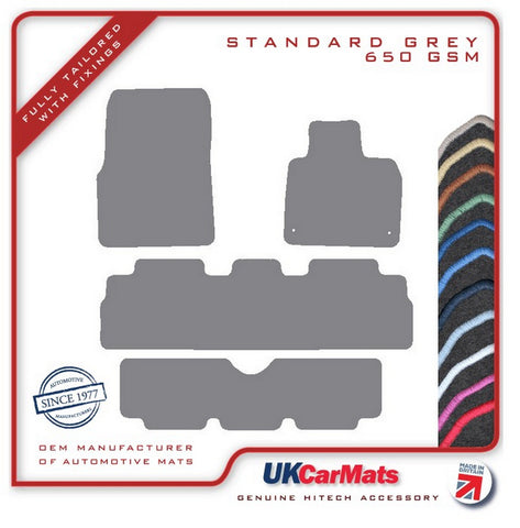 Renault Espace 2003-2011 Grey Tailored Carpet Car Mats HITECH