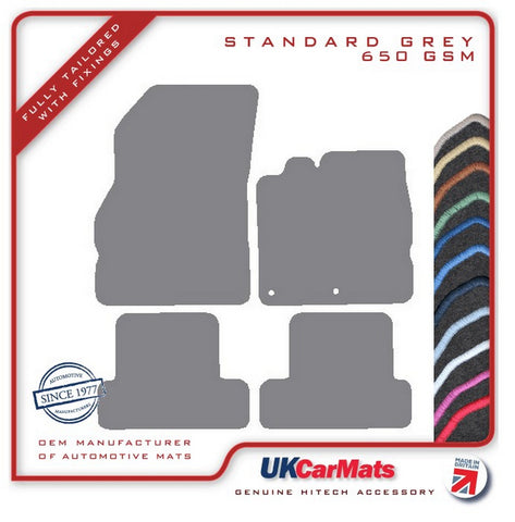 Renault Megane III Coupe 2009 onwards Grey Tailored Carpet Car Mats HITECH