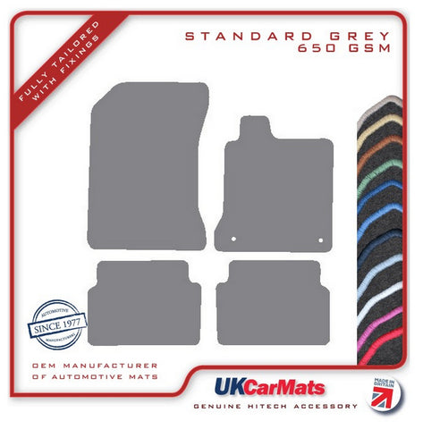 Renault Laguna 2007-2012 Grey Tailored Carpet Car Mats HITECH