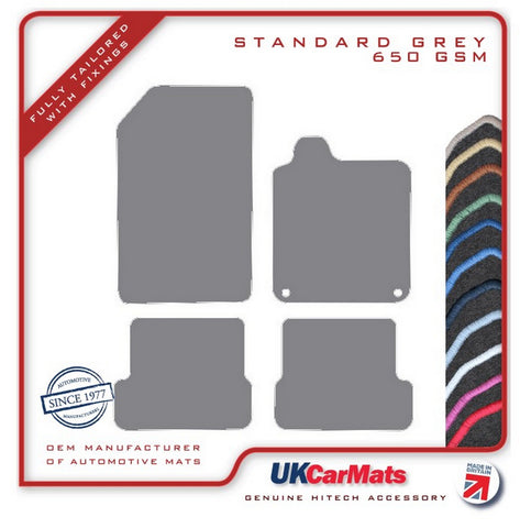 Renault Laguna Coupe 2008-2012 Grey Tailored Carpet Car Mats HITECH